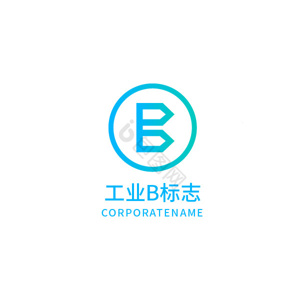 工业字母b标志logo图片