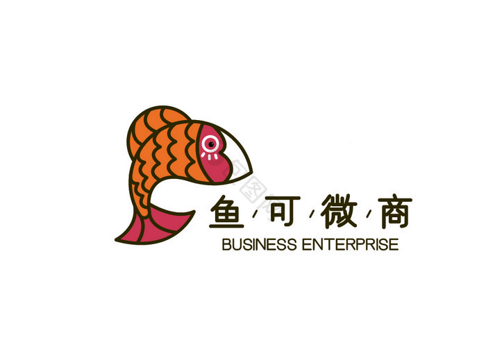 鱼图形电商微商logoVI图片