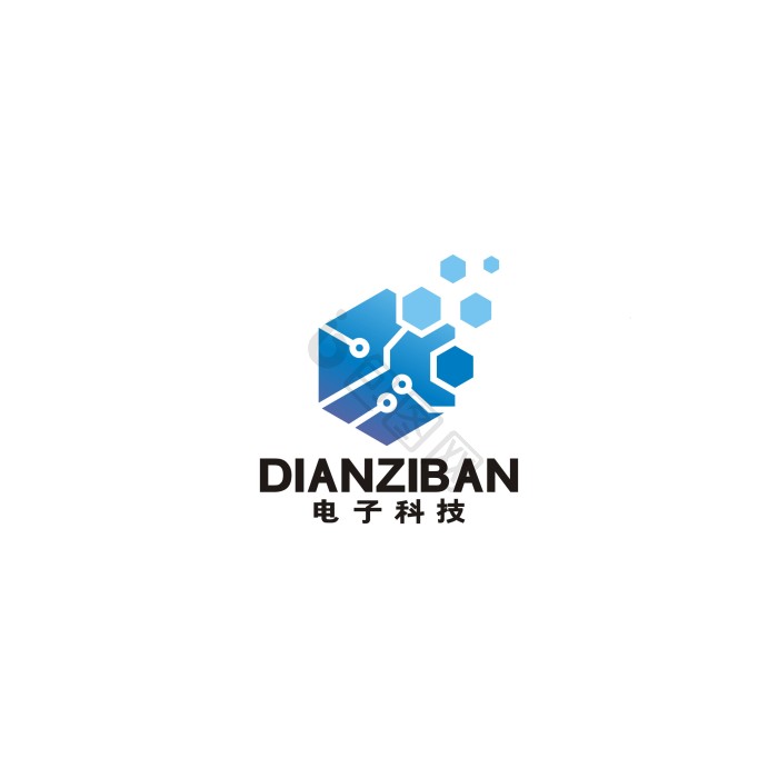 数码电子科技机械logo标志vi模板-包图网