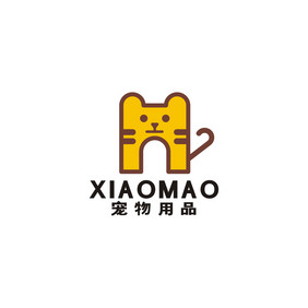 小猫宠物店淘气堡猫粮LOGO标志VI