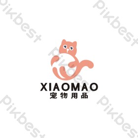 小猫用品宠物店猫粮玩具logo标志vi图片