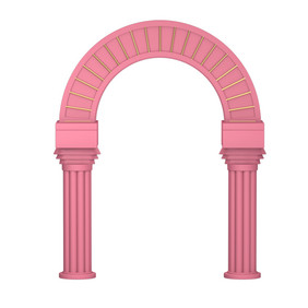 电商活动粉色拱门