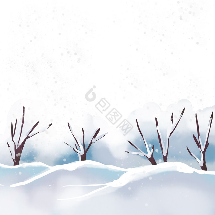 霜降雪景二十四节气图片