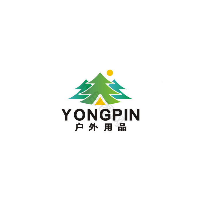 户外运动用品森林野外求生LOGO标志VI图片