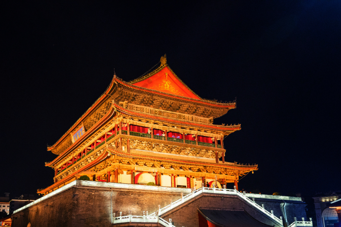 西安钟楼图片-包图网