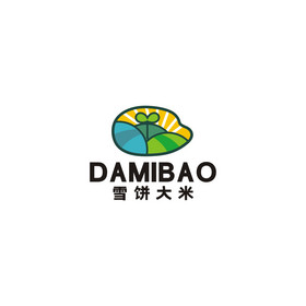 粮食特产农产品logo标志vi大米大米粮食农产品土特产logo标志vi田园