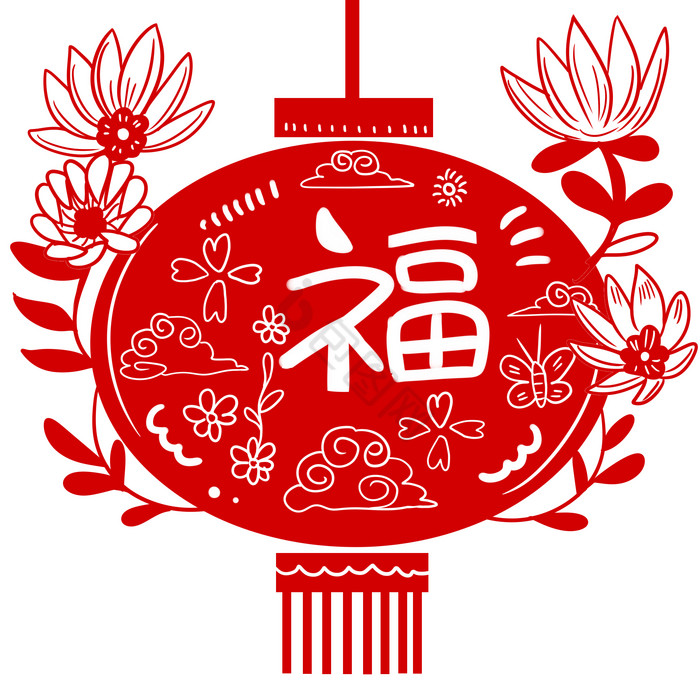 新年灯笼年画图片