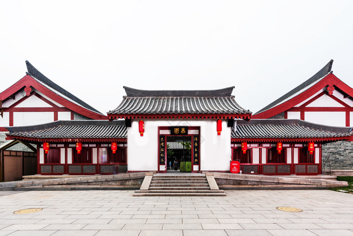 西安旅游中式建筑摄影图图片