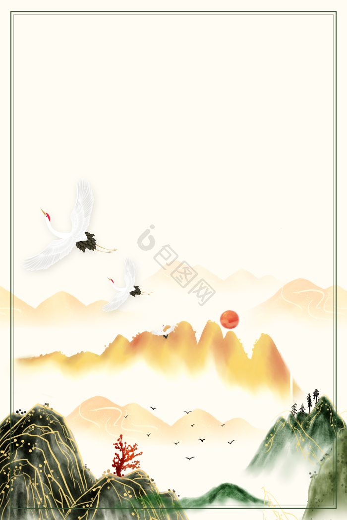 国潮背景-国潮背景图片-【包图网】