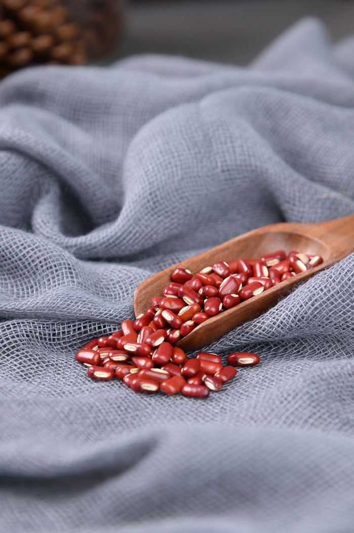 红色赤小豆场景美食摄影图图片