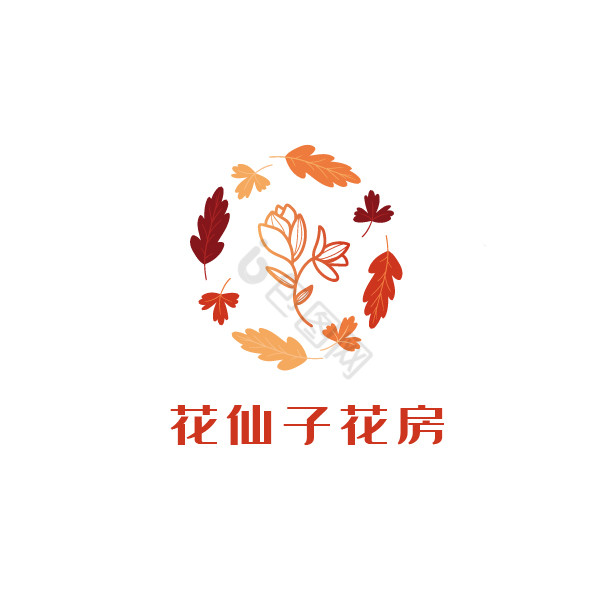 花仙子花坊花房花店标志图片