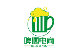 清新时尚啤酒电商LOGO