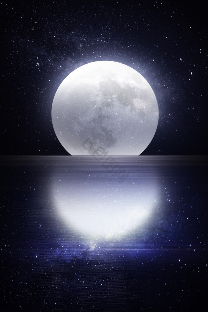 梦幻浪漫人类月球日月球图片