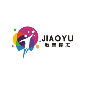 教育早教彩色学校LOGO标志VI