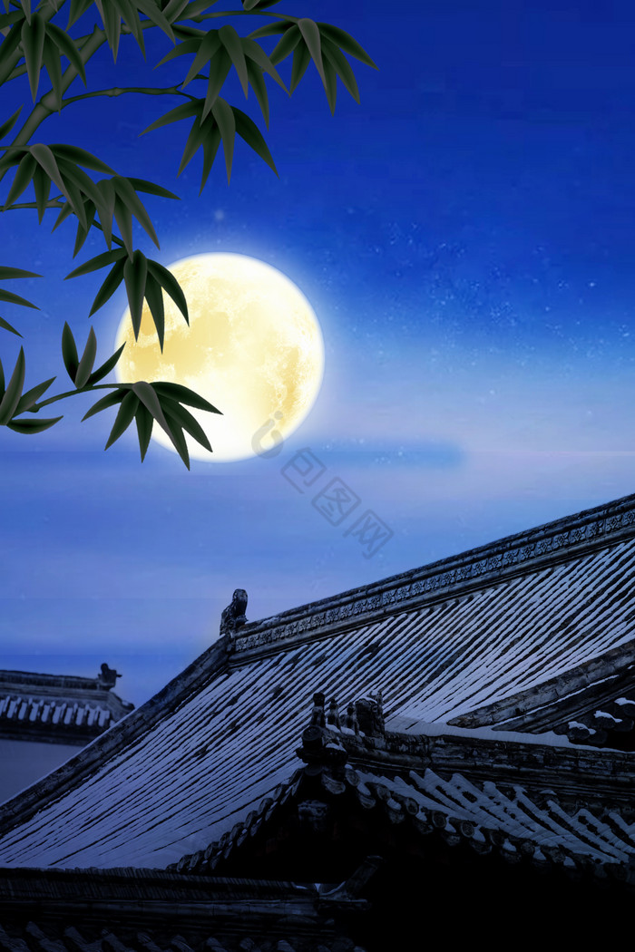 古风中秋节月圆图片