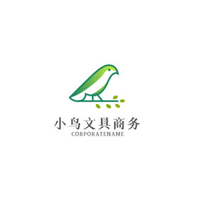 飞鸟卡通儿童电商logo