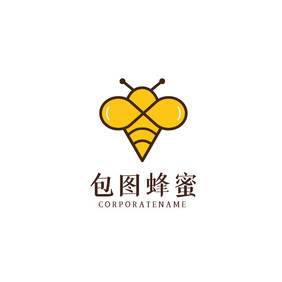 包图蜜蜂蜂蜜动物logo
