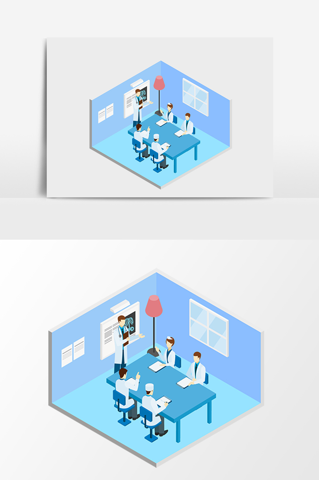 立体空间医院例会工作2.5d