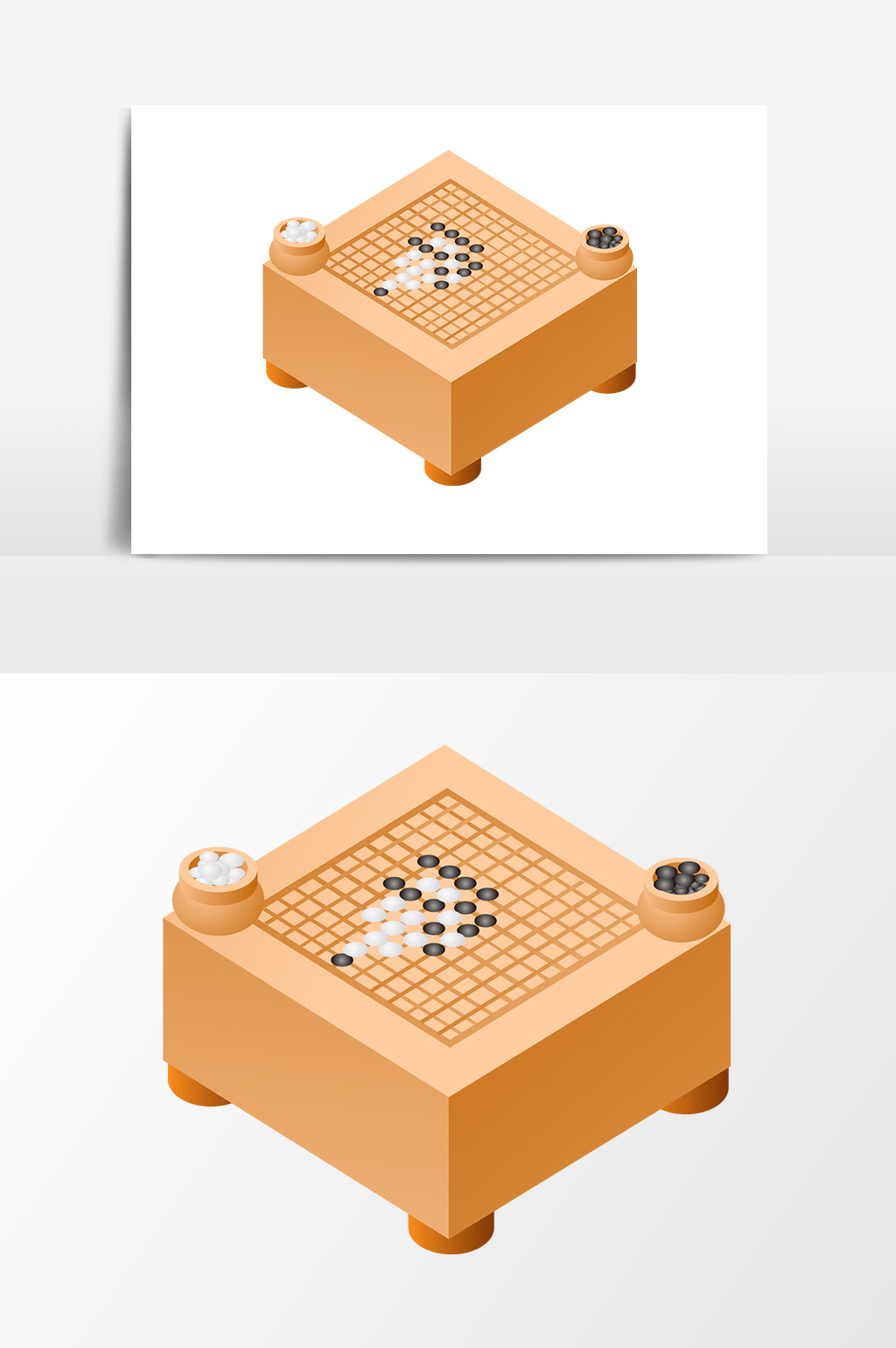 手繪卡通五子棋