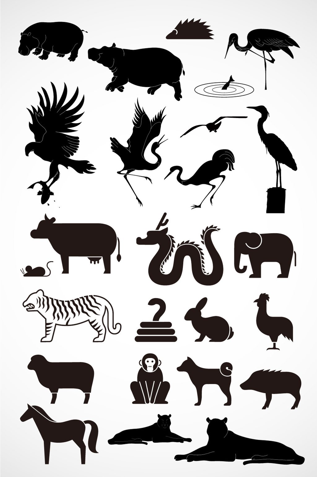 图形设计动物创意变形图片