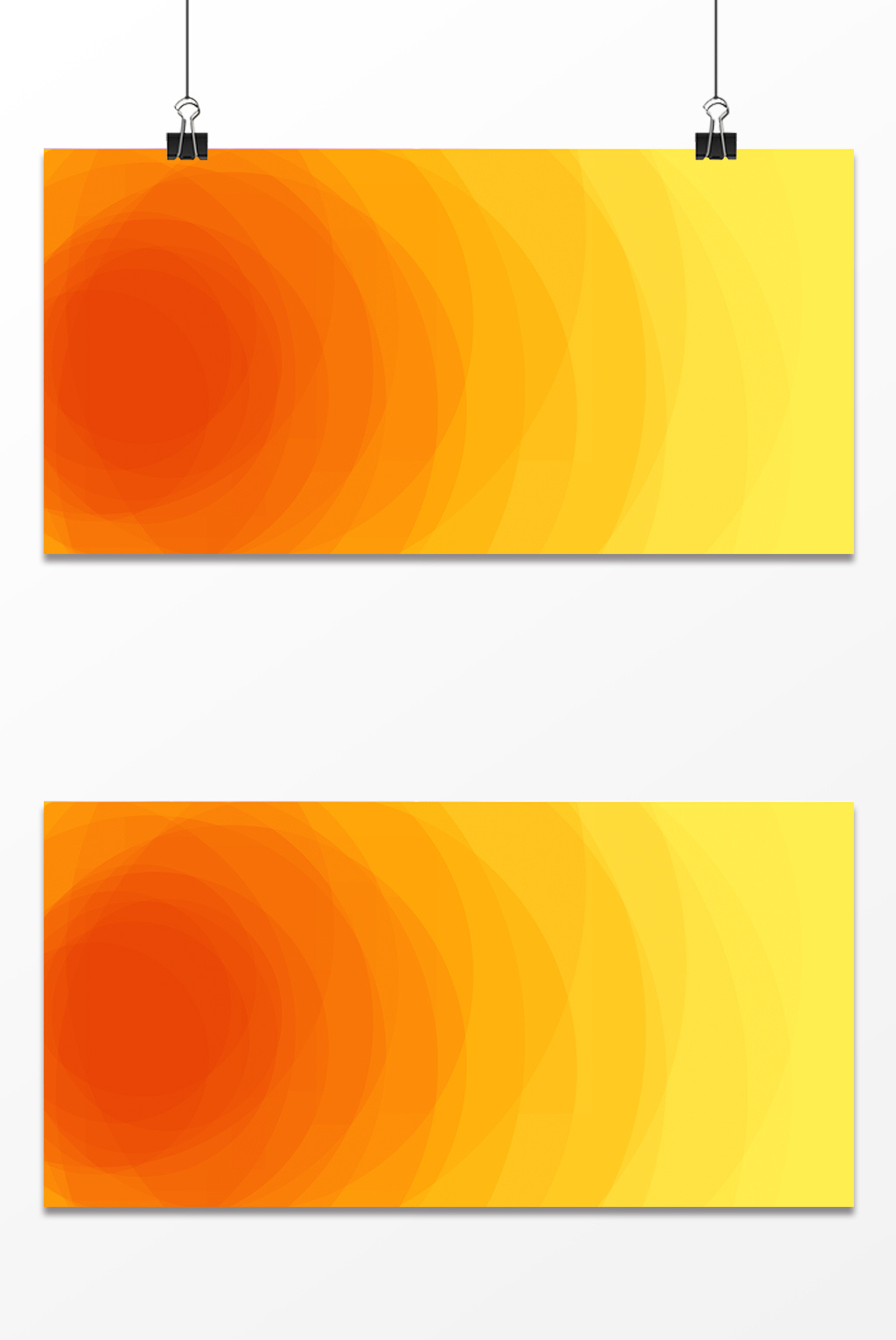 橙色渐变螺旋纹理质感促销展板