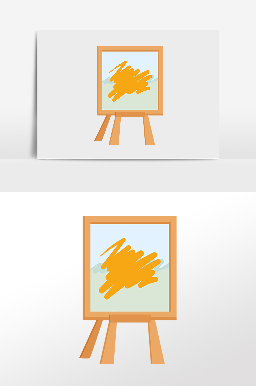 手绘绘画画板素材