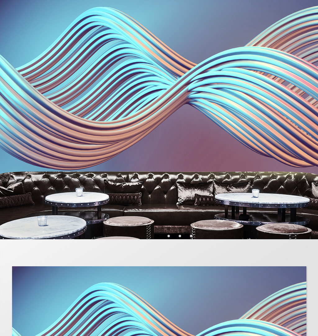 音乐 五线谱 韵律 动感 浪 潮流墙