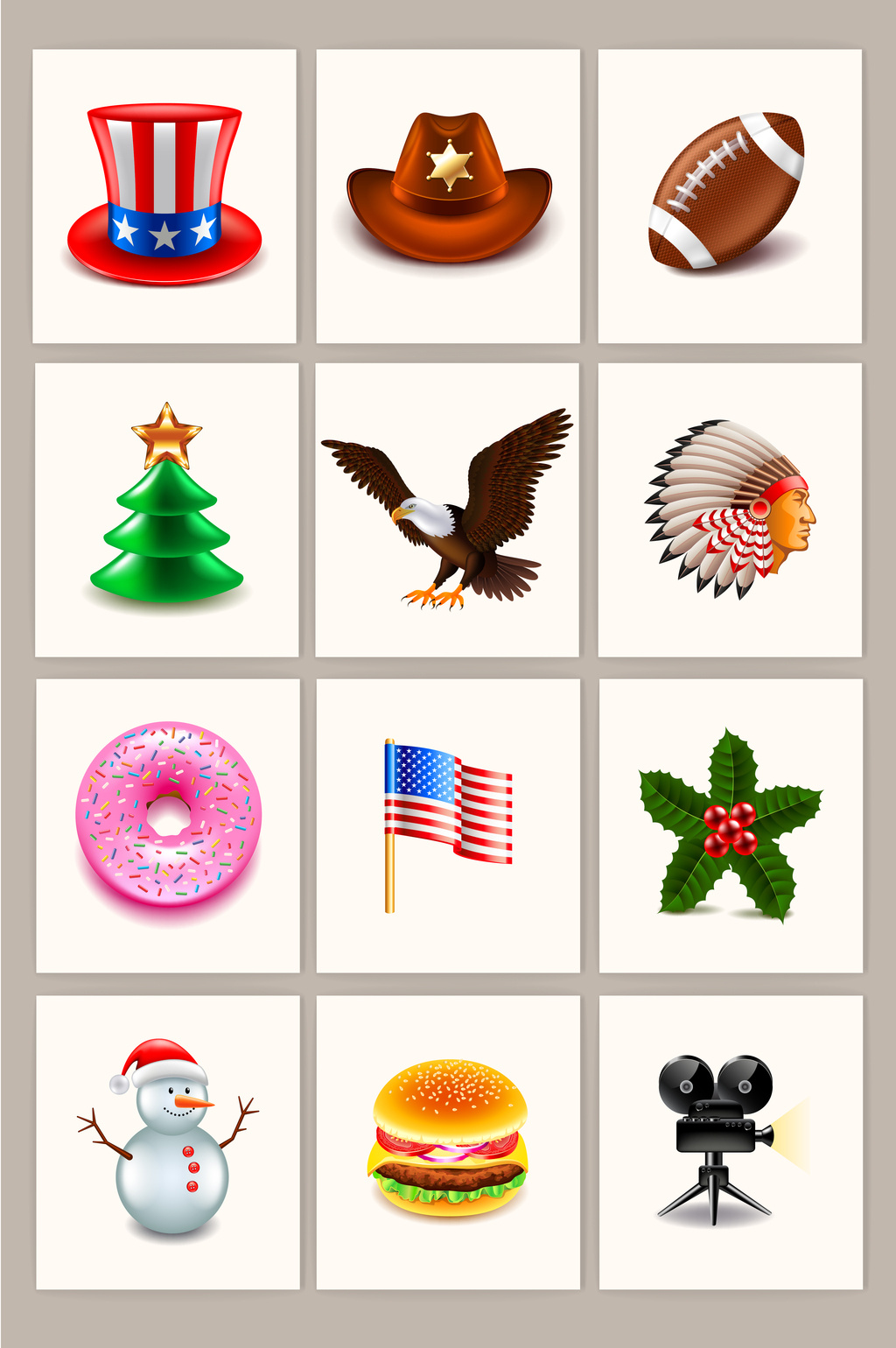 美国留学素材矢量图形