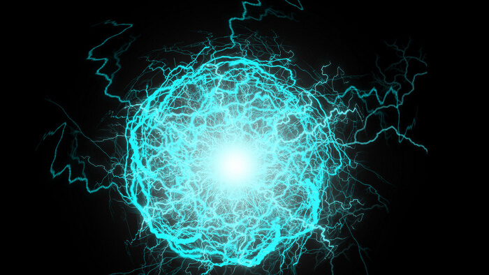 持续的电动球魔法攻击声