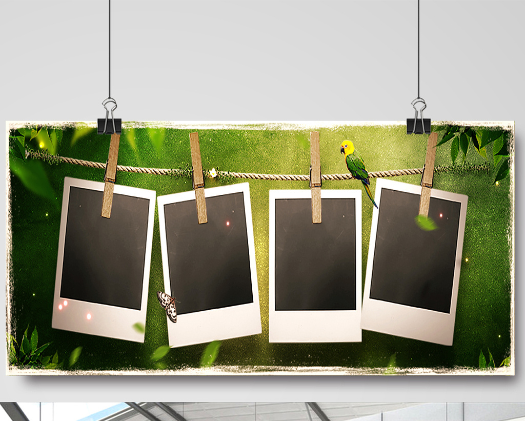 照片墙展板素材