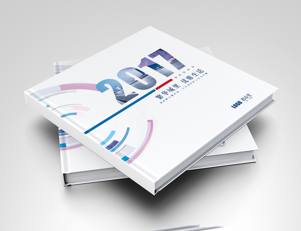 时尚几何图形地产画册封面模板免费下载 _广告设计图片设计素材_【包