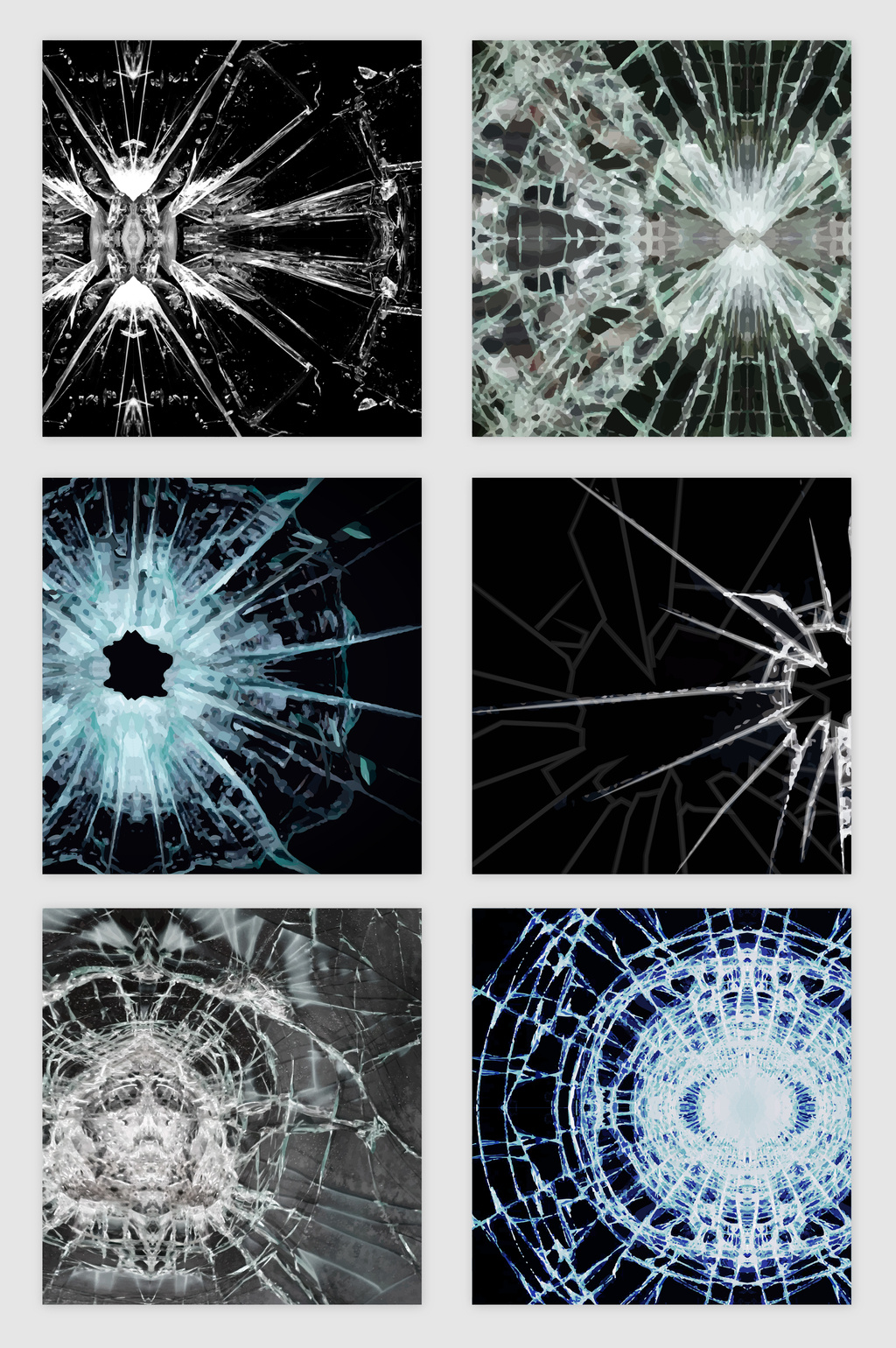 破碎的玻璃效果矢量素材高清ai图片设计素材免费下载_【包图网】