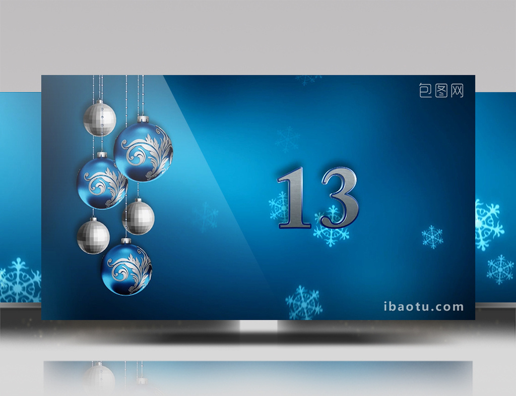 平安夜圣诞节5分钟倒计时视频素材