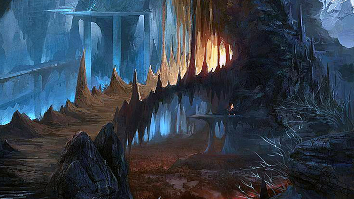 幽深恐怖地底洞穴空旷卡通音效氛围音效