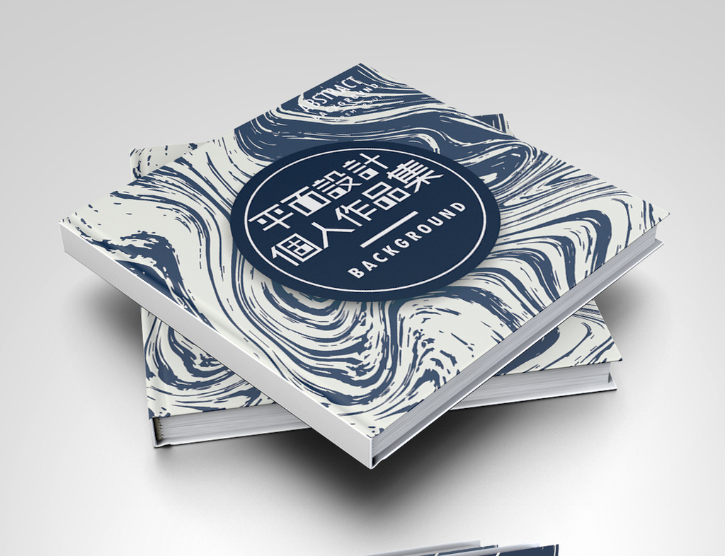 包图 广告设计 画册封面 > 时尚个性简约个人作品集画册         1.