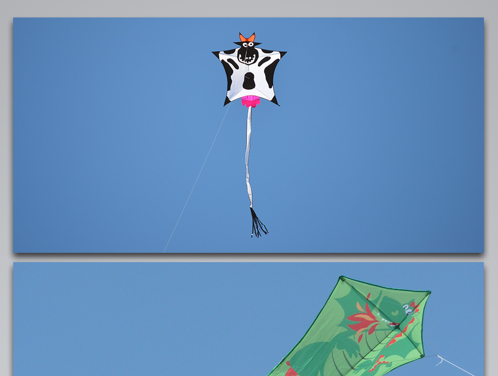 风筝蓝天飞舞飞扬背景图