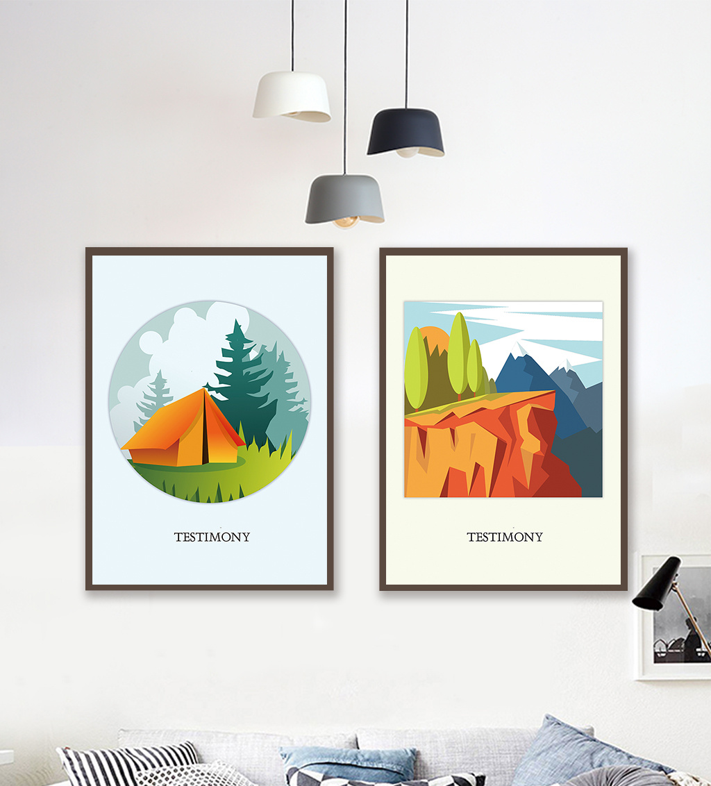 简约田园风景装饰画