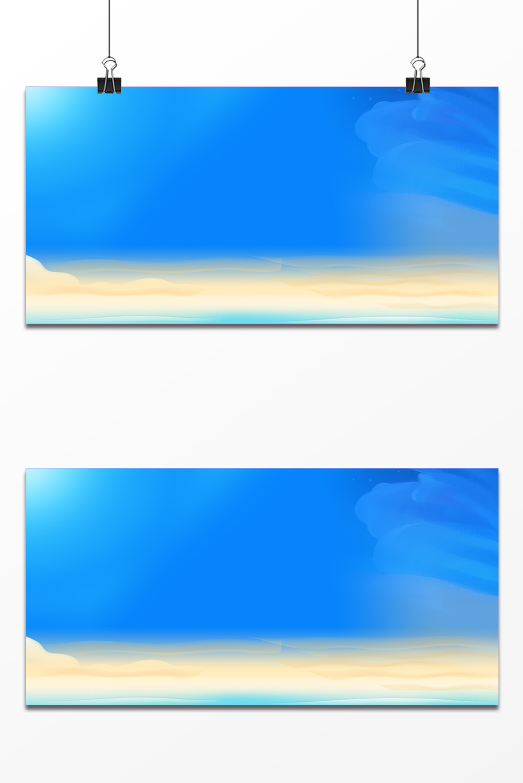 旅游沙滩蓝色设计背景图模板免费下载