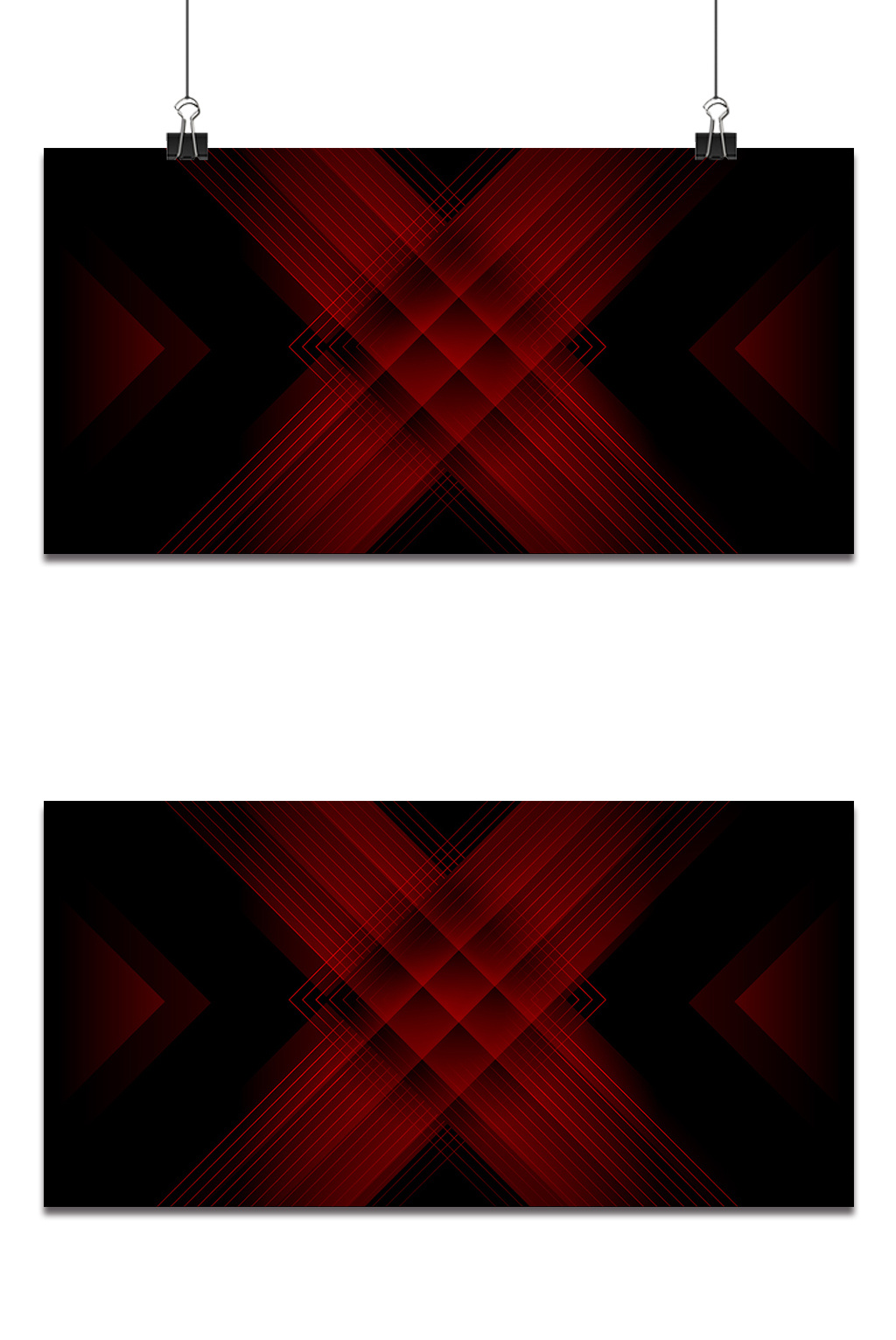 红色x炫酷舞台背景