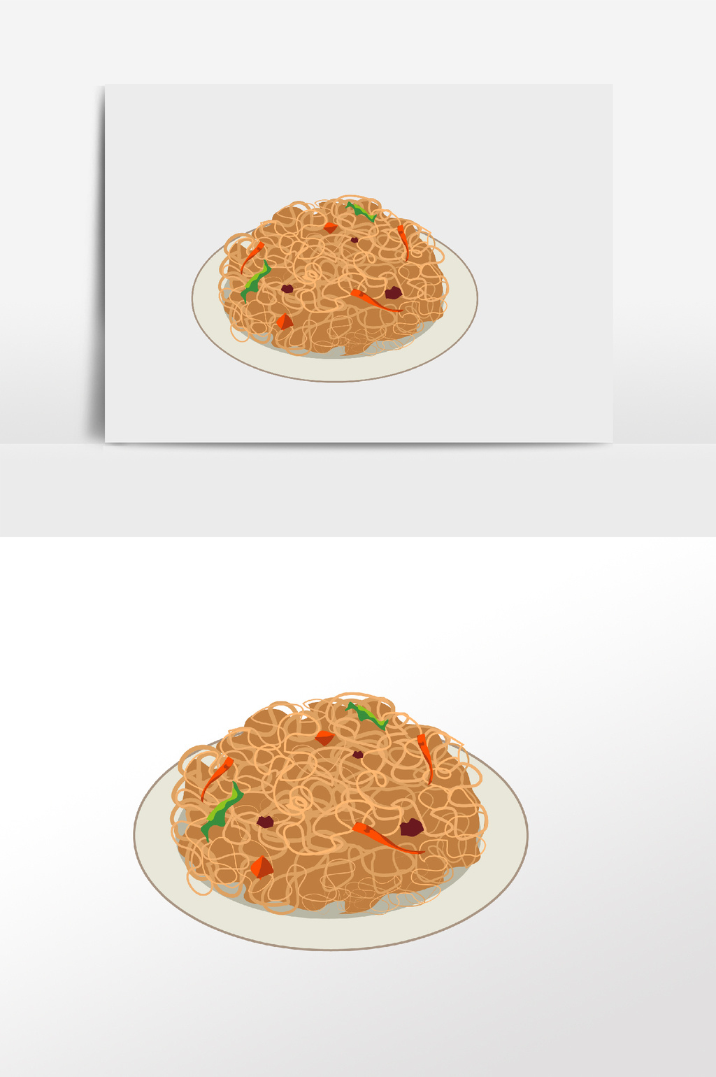 包图 插画 背景素材 > 手绘卡通美味炒面 上传时间2018-06-11 14:45