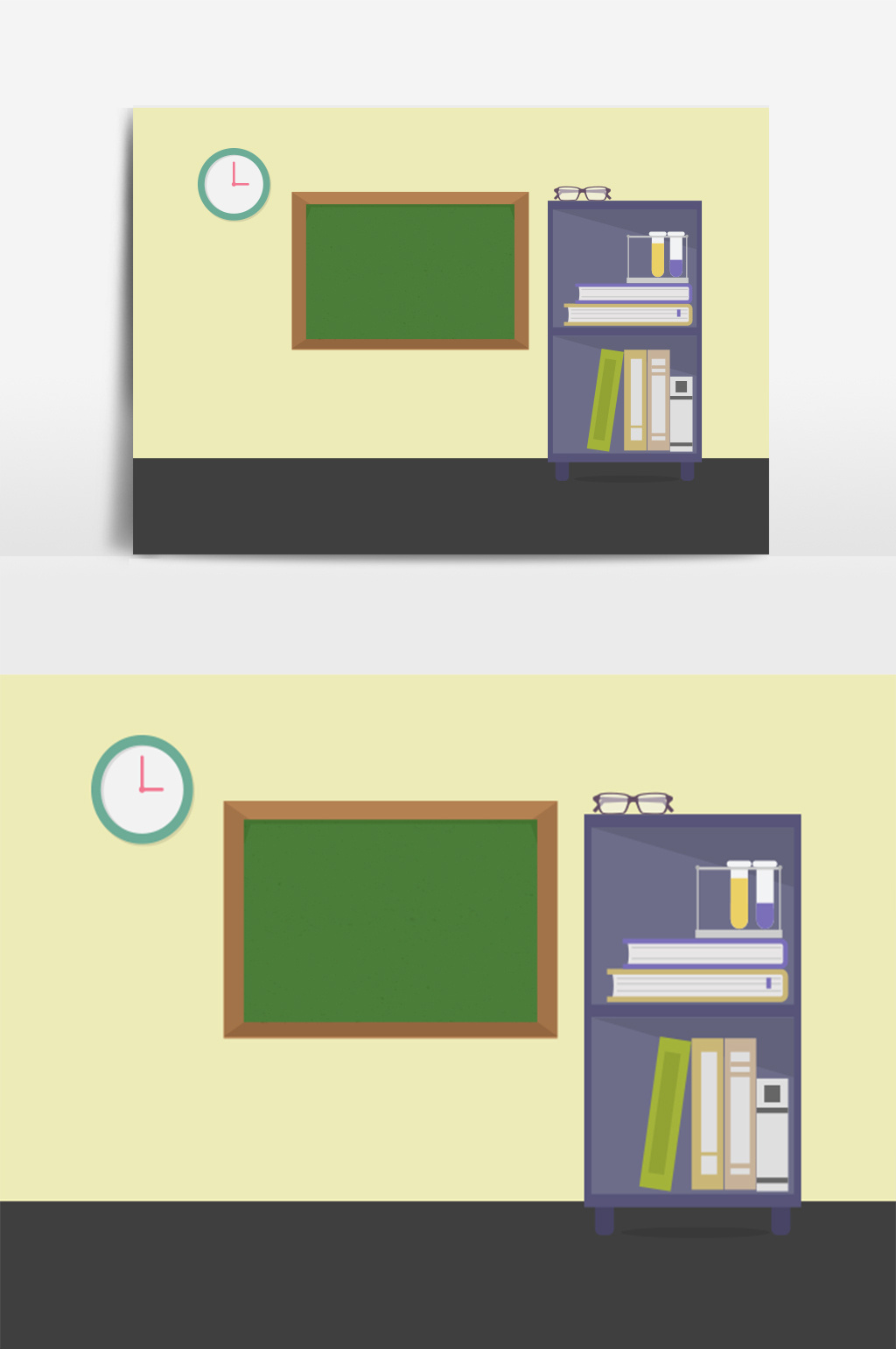 包图网提供精美好看的卡通教室办公室矢量元素素材免费下载,本次作品
