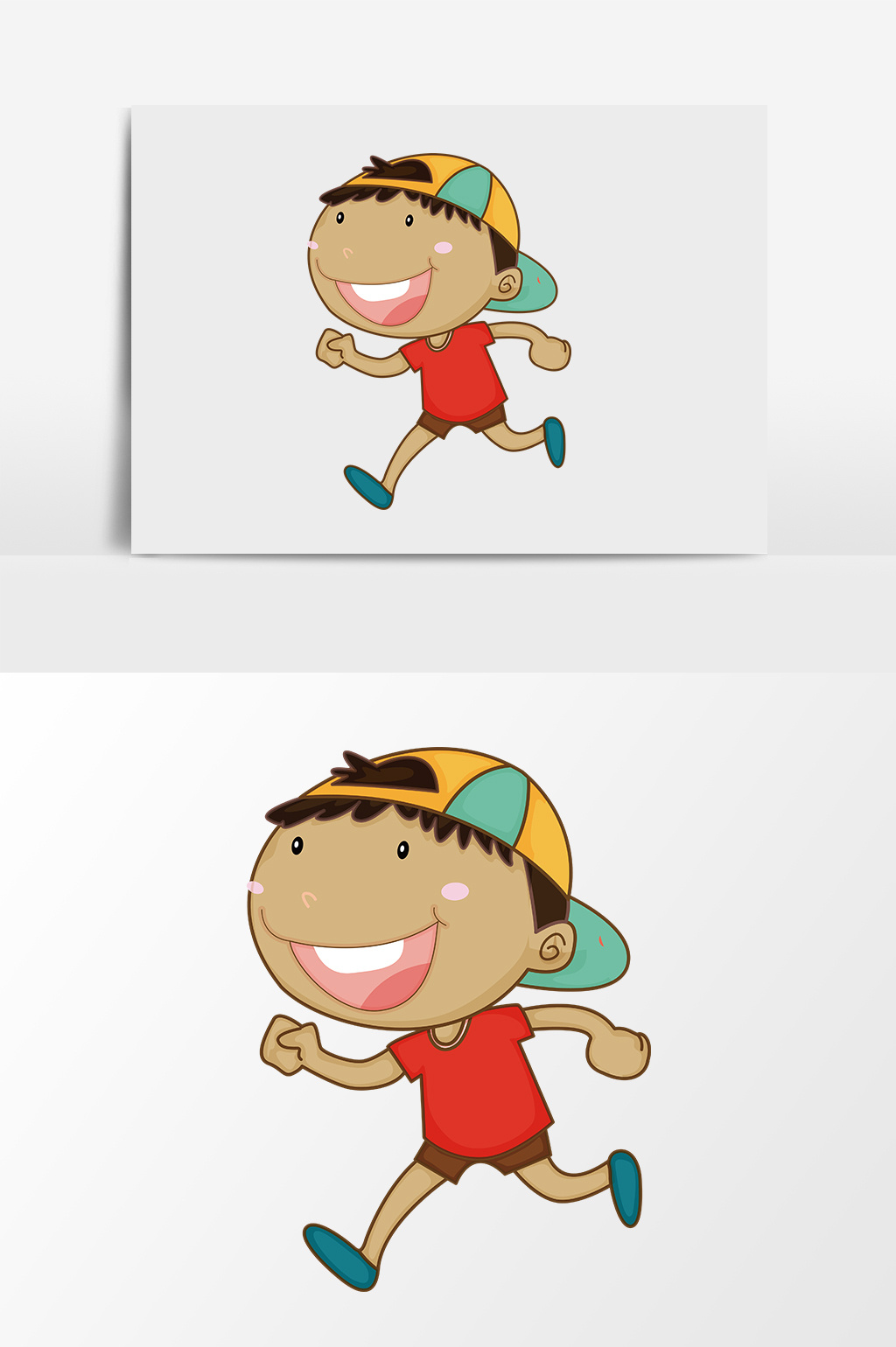 包图 插画 背景素材 > 卡通矢量跑步男孩 上传时间2018-07-23 10:55