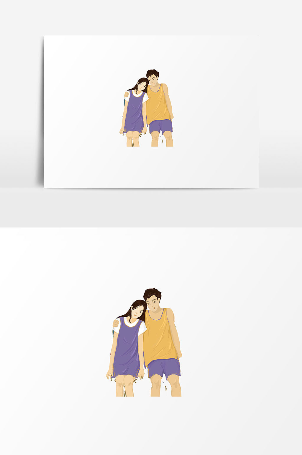 人物情侣素材人像插画模板免费下载_5017像素psd图片设计素材_【包