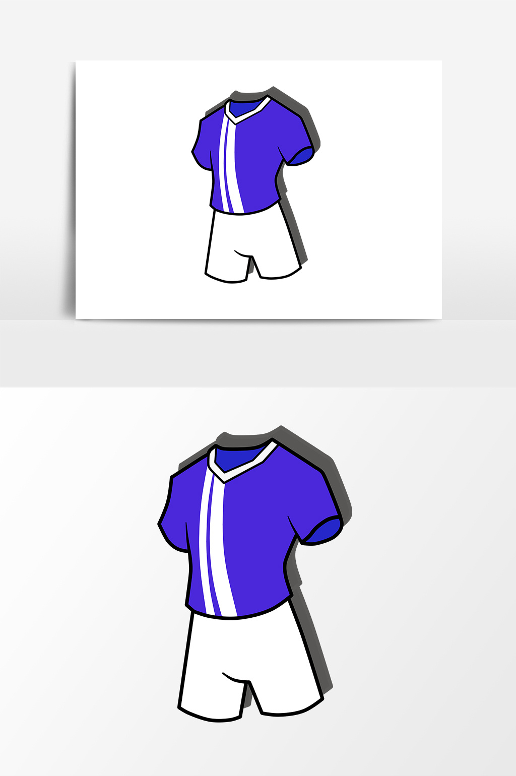 夏季服装短袖短裤元素