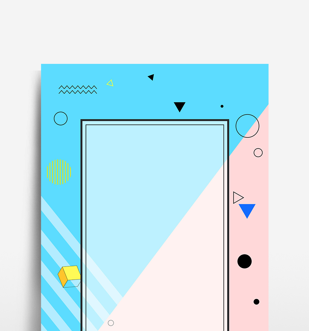 时尚简约几何线条促销海报背景图模板免费下载_4724像素psd图片设计