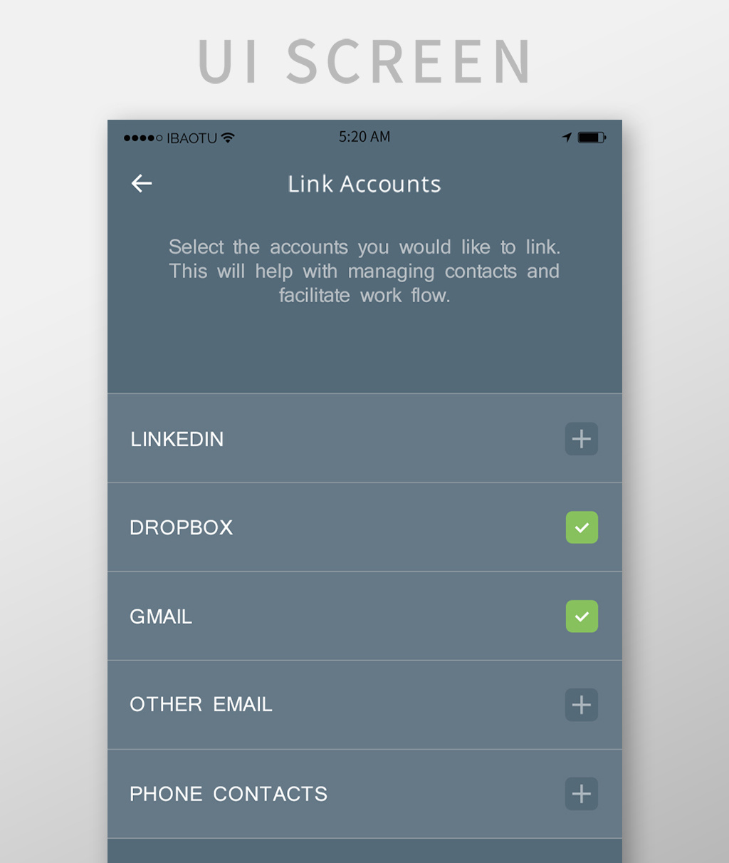 简约选项界面引导界面移动app界面
