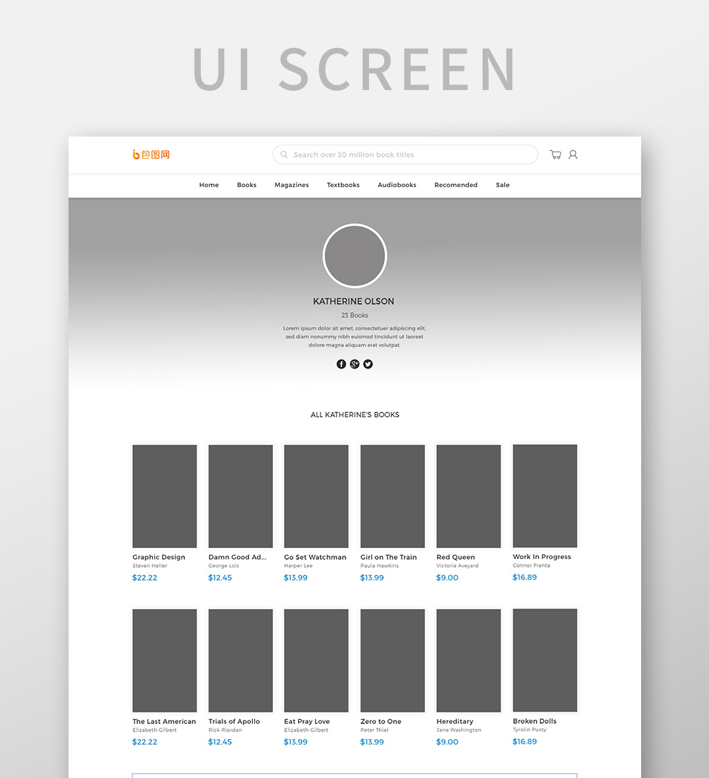 商品列表网页界面模板免费下载 _ui设计图片设计素材_【包图网】