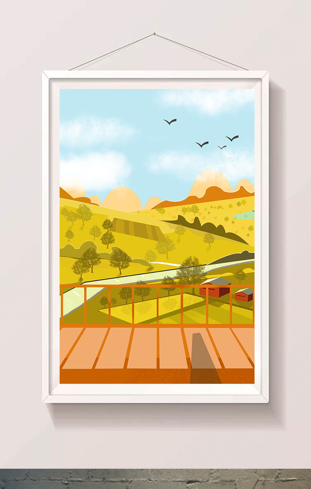 唯美风景插画设计模板免费下载 _插画图片设计素材_【包图网】