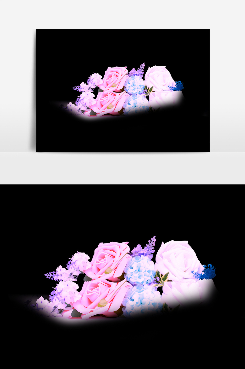 花朵浪漫花束psd素材模板免费下载_5017像素psd图片设计素材_【包图网