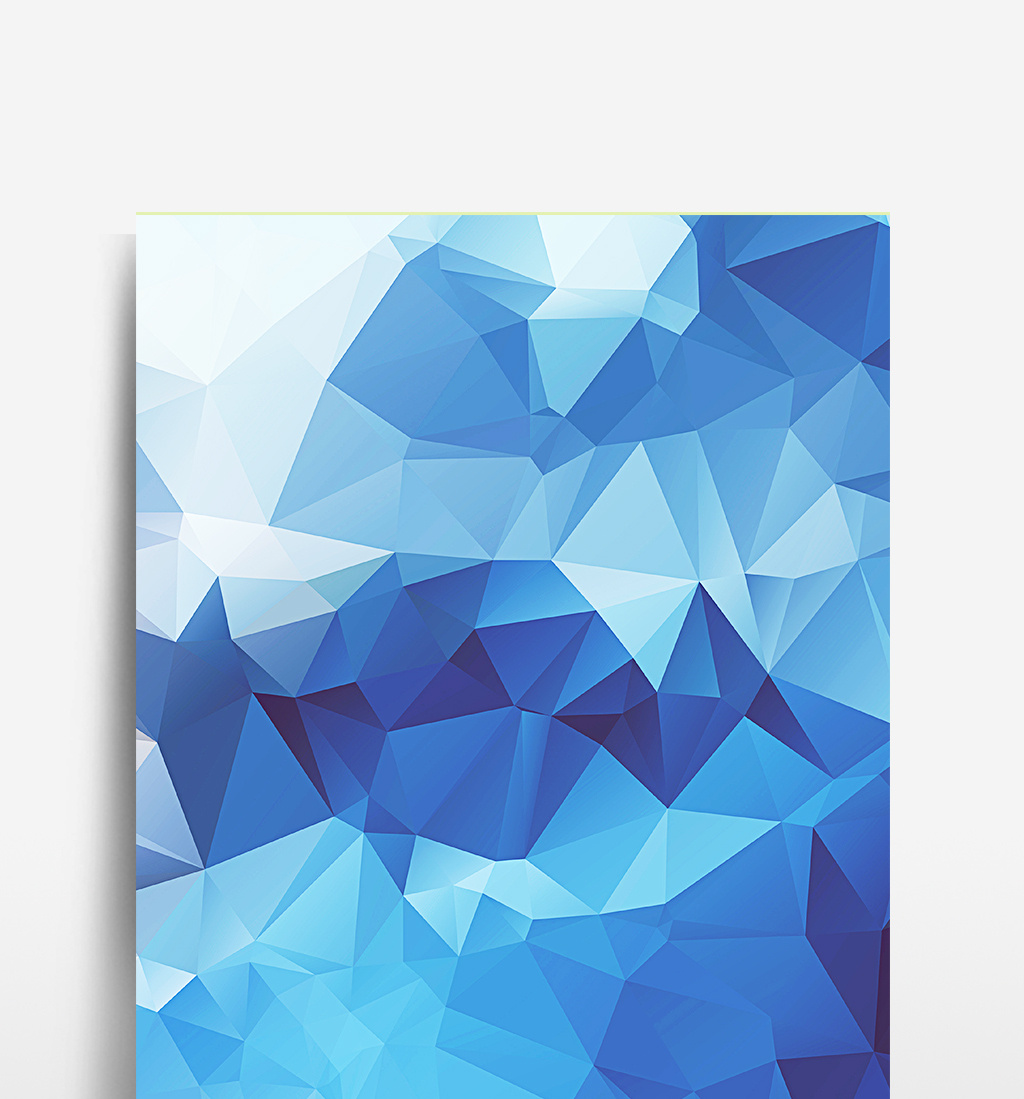 梦幻深蓝不规则晶格背景